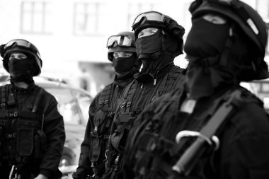 Subdivision anti-terrorist police clipart