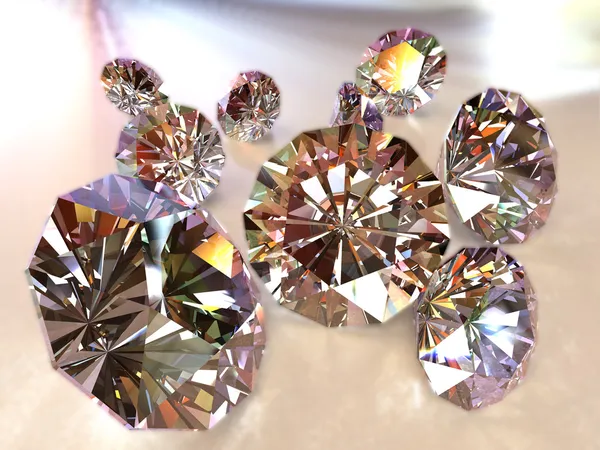 Включений шлях алмазів — стокове фото
