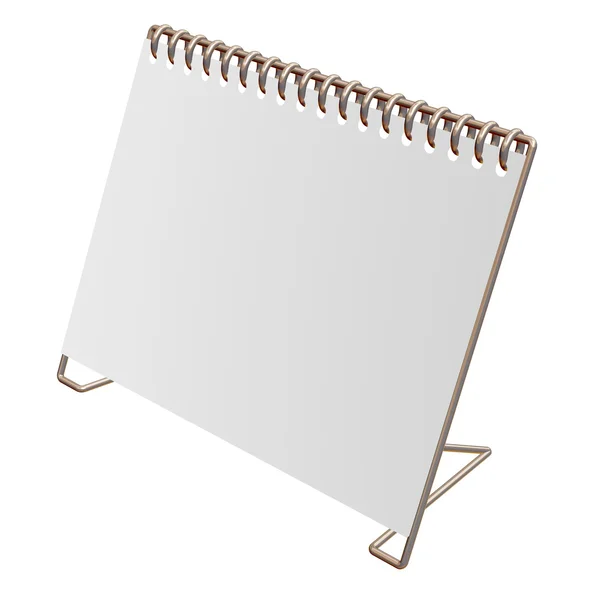 ゴールド デスクトップの空白のカレンダー ストックフォト