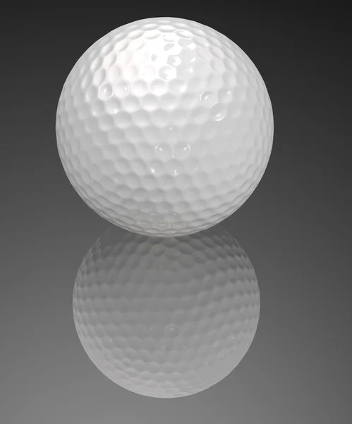 Golfball auf weiß — Stockfoto