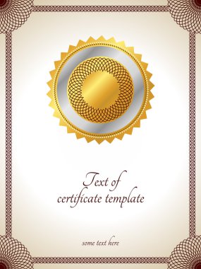 Certificate template clipart