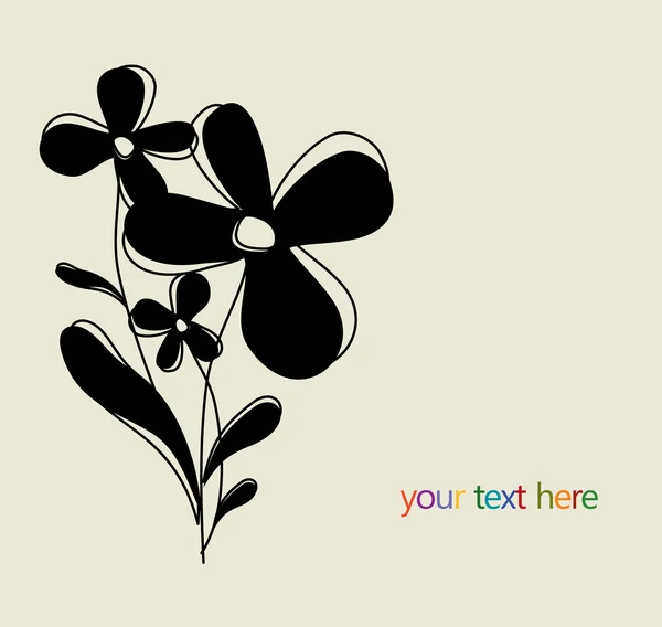 Fleur de fond vectoriel — Image vectorielle
