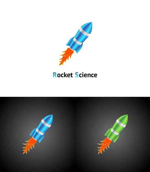 Symbol rakety — Stockový vektor