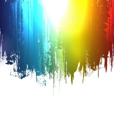 Gradient paint splashes background. Vector eps10 effect clipart