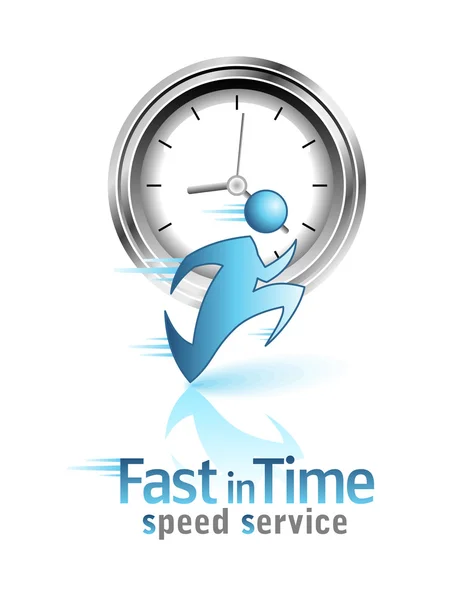 Fast in Time. Social icon — Stock Vector