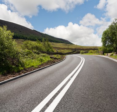 Road in the countryside,uk clipart