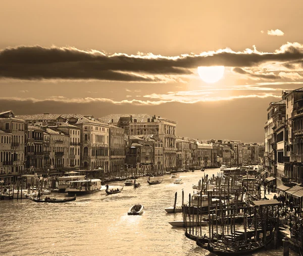 Venetië, sepia getinte foto — Stockfoto