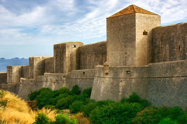 Ancient walls of Dubrovnik, Croatia — Stock Photo, Image