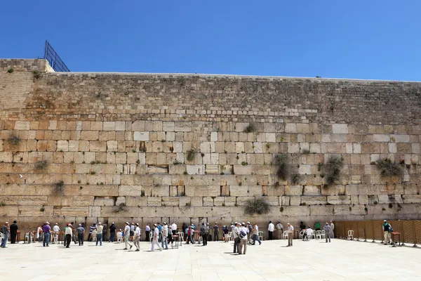 El muro de lamentación de Jerusalén — Foto de Stock