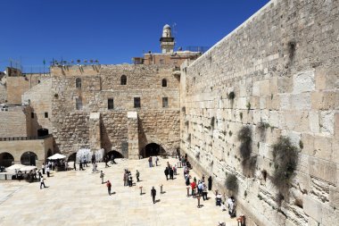 The wailing wall of Jerusalem clipart