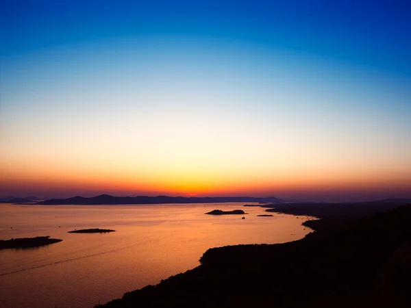 Adriatischer Sonnenuntergang — Stockfoto