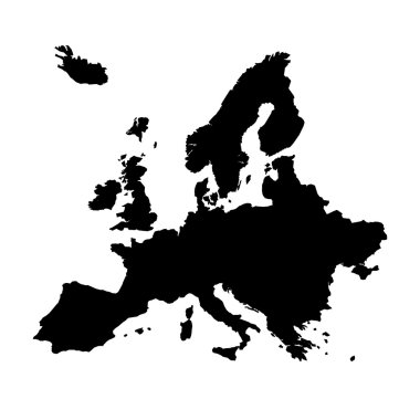 Europe map clipart