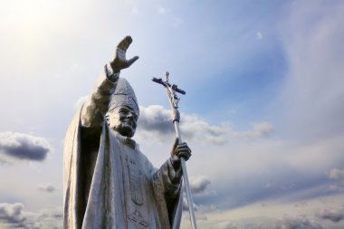 Statue of Pope clipart