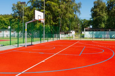 Basketball court clipart