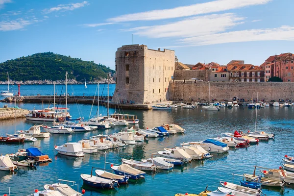 Dubrovnik és a harbor — Stock Fotó