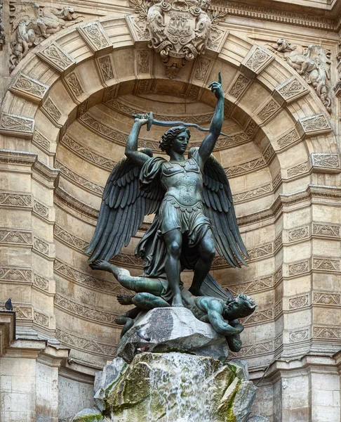 stock image Fountain in Paris