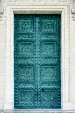 Pantheon doors in Paris clipart