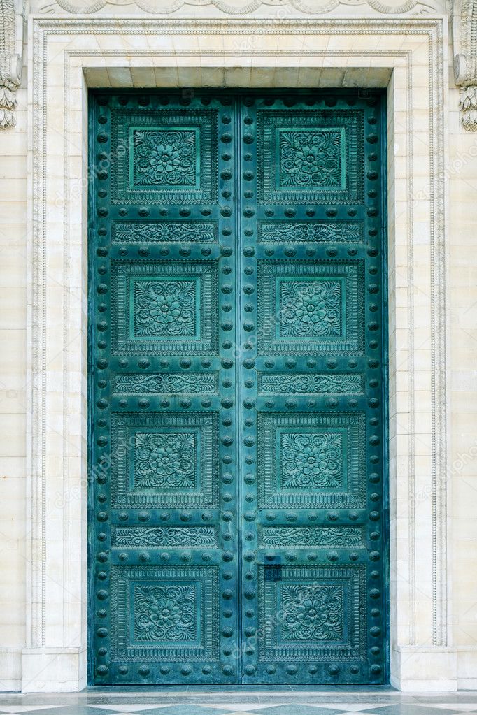 Pantheon doors in Paris