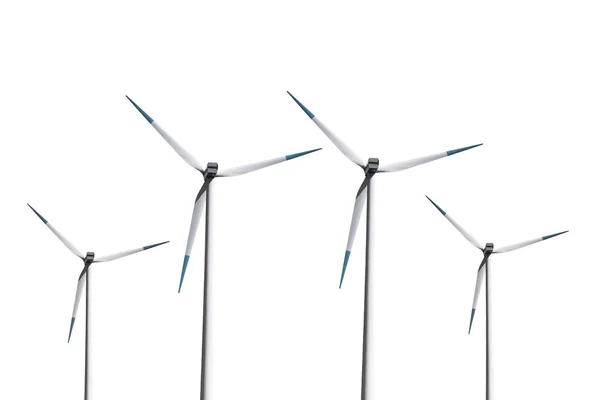 stock image Wind turbine on white background