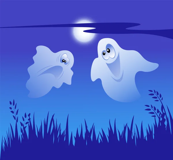 Deux fantômes — Image vectorielle