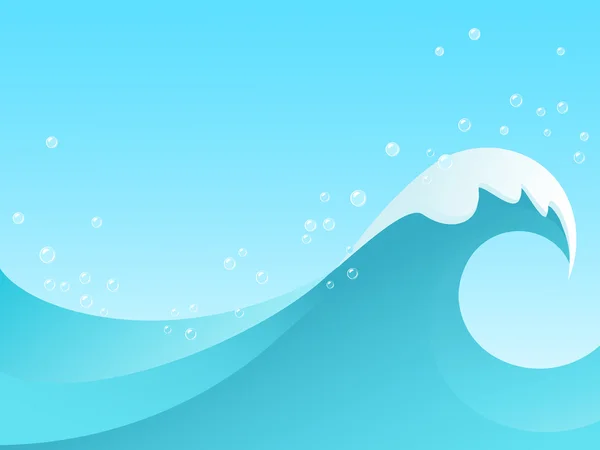 海洋波浪 — 图库矢量图片