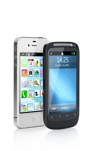 Two phonestwo phones — Stock Photo, Image