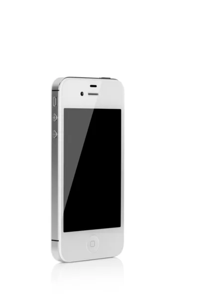 Fehér telefon — Stock Fotó