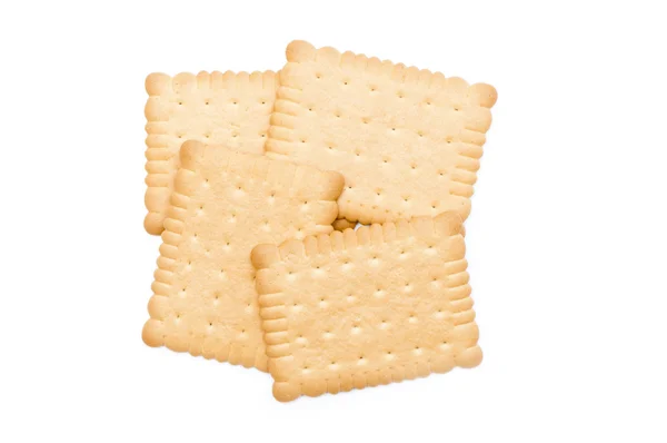 Quatro biscoitos com caminho de recorte — Fotografia de Stock