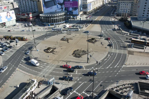 Roundabout in Warsaw — Stock Photo, Image