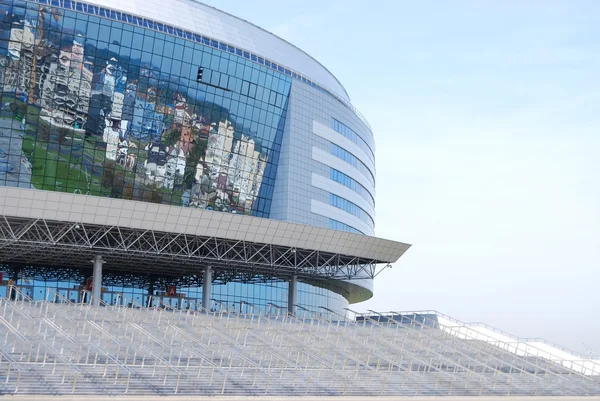 stock image Input in a building from glass and metal