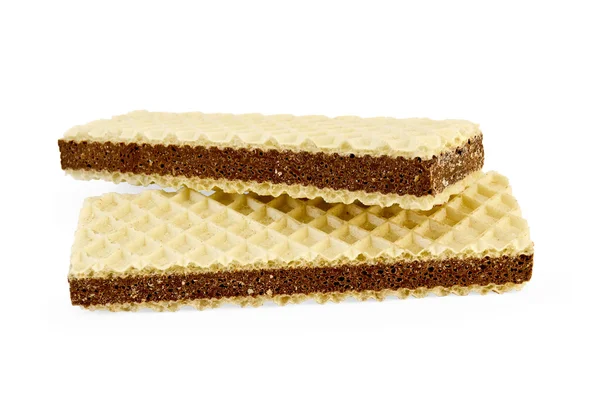 Wafers with a layer of porous chocolate — Stock Photo, Image
