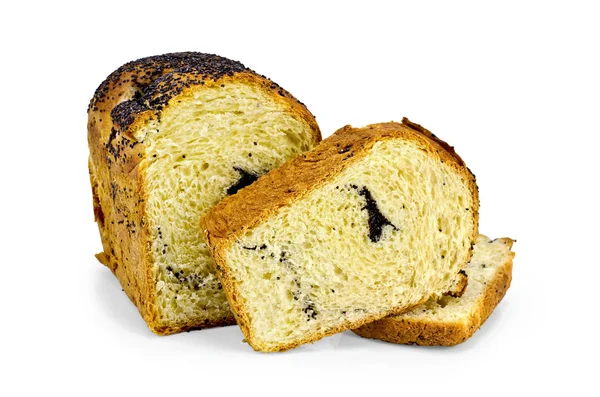 Bread sweet with poppy seeds — Stock Photo, Image