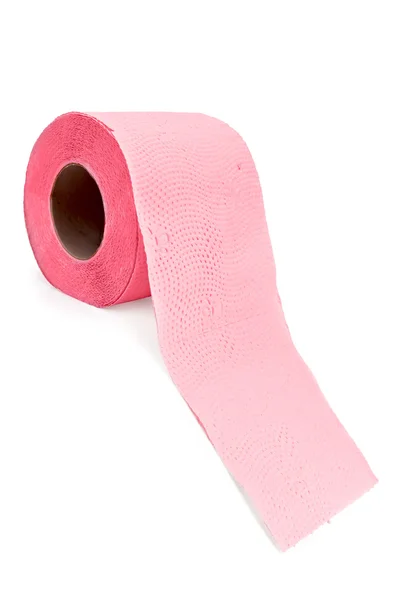 Toaletní papír růžový — Stock fotografie