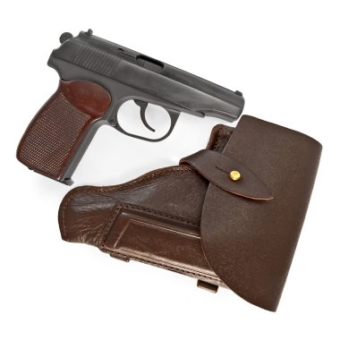 Holster and pistol clipart
