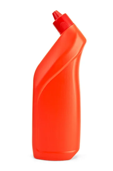 Butelka czerwonego z pokrywką zakrzywione — Zdjęcie stockowe
