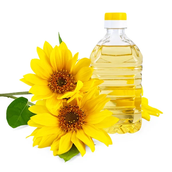 Olej roślinny z słonecznika — Zdjęcie stockowe