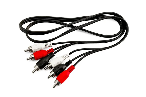 Conectar cables con conectores de color — Foto de Stock