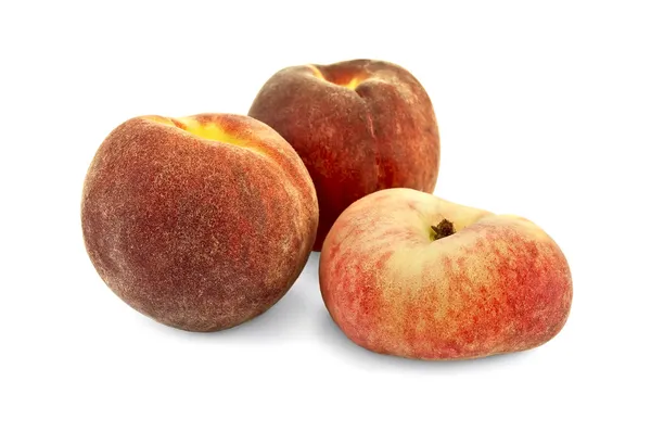 Peaches round and flat — Stock Photo, Image
