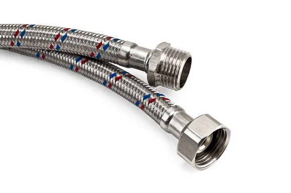 Water silver hose — Stock Photo, Image
