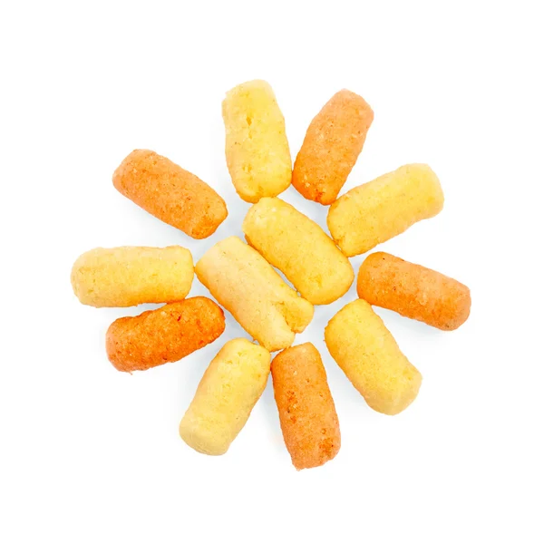 Кукурузные палочки в форме солнца — стоковое фото