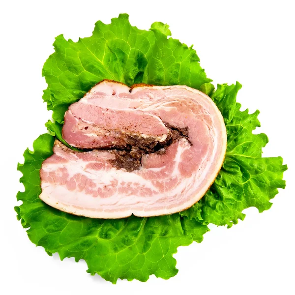 Pão de carne com salada — Fotografia de Stock