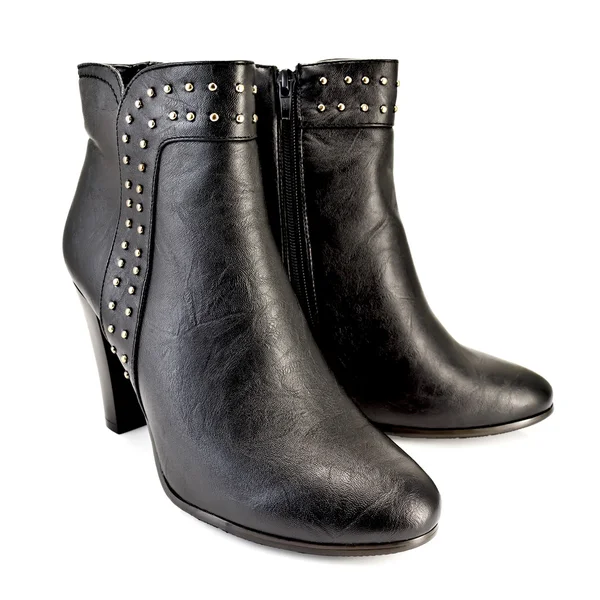 Černé boty pro ženy — Stock fotografie