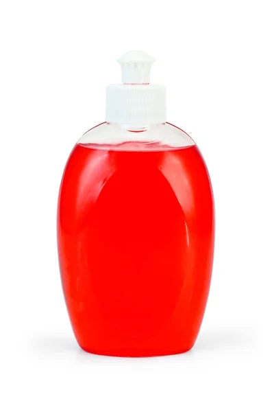 Υγρό σαπούνι κόκκινο — Φωτογραφία Αρχείου