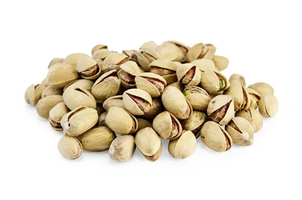 Pimpernoten (pistaches) van zout zijn een handvol — Stockfoto