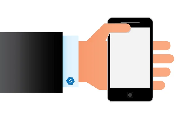 Téléphone portable dans la main — Image vectorielle