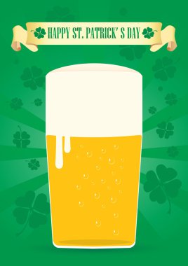 Bardak St. Patrick'ın gün için iyi bira