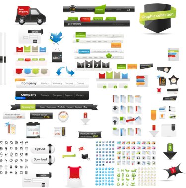 Web graphic collection clipart