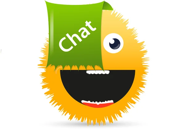 Chat smiley — Stock Vector