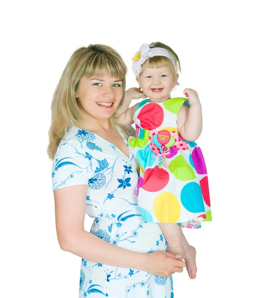 Žena drží v rukou dítěte — Stock fotografie