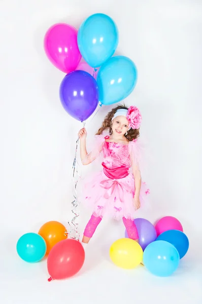 Dziewczyna z balonów — Zdjęcie stockowe